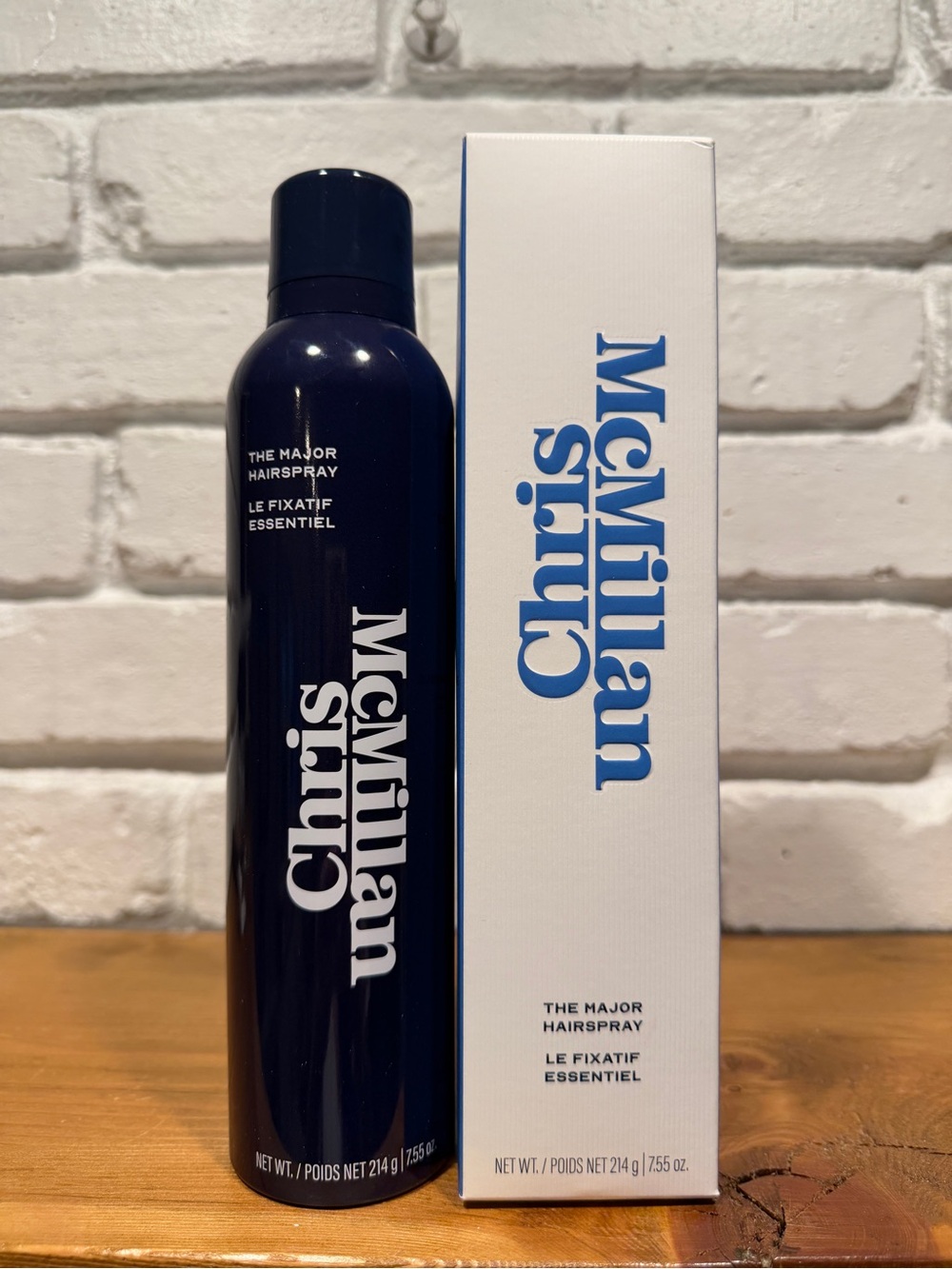Chris McMillan The Major Hairspray 7.55 oz Flexible Brushable Hold BNIB